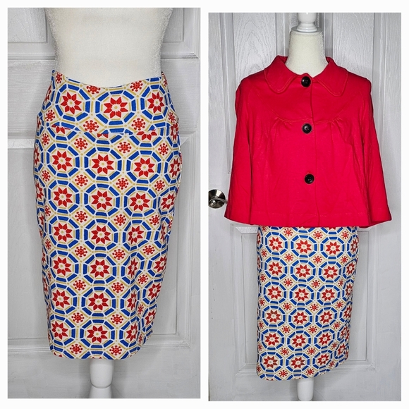 Notations Jacket Cape Top Red Small - Picture 12 of 12